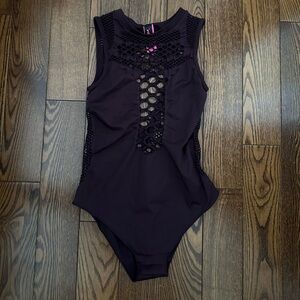 La SENZA plum Mesh Bodysuit